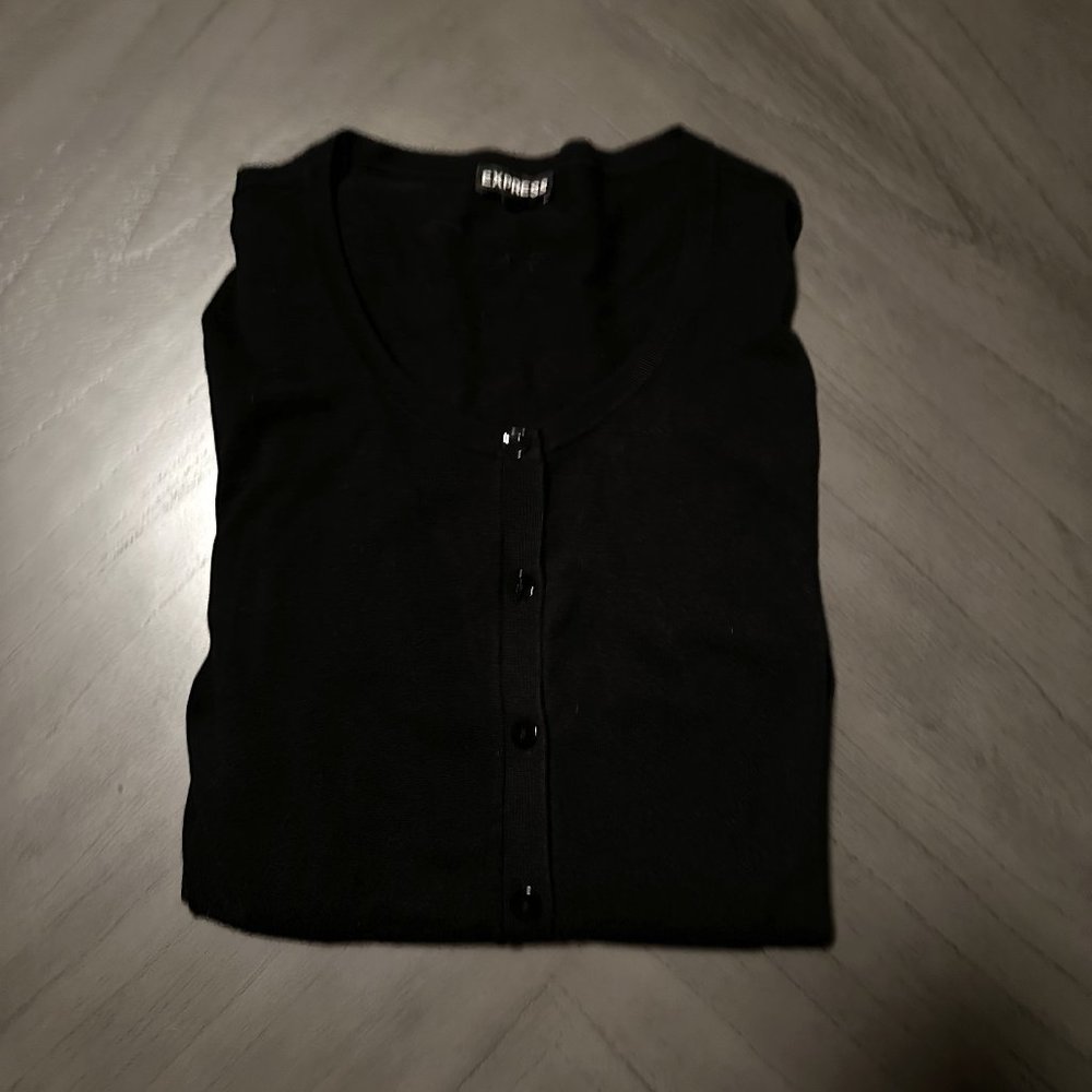 Express Button Down Cardigan Size M